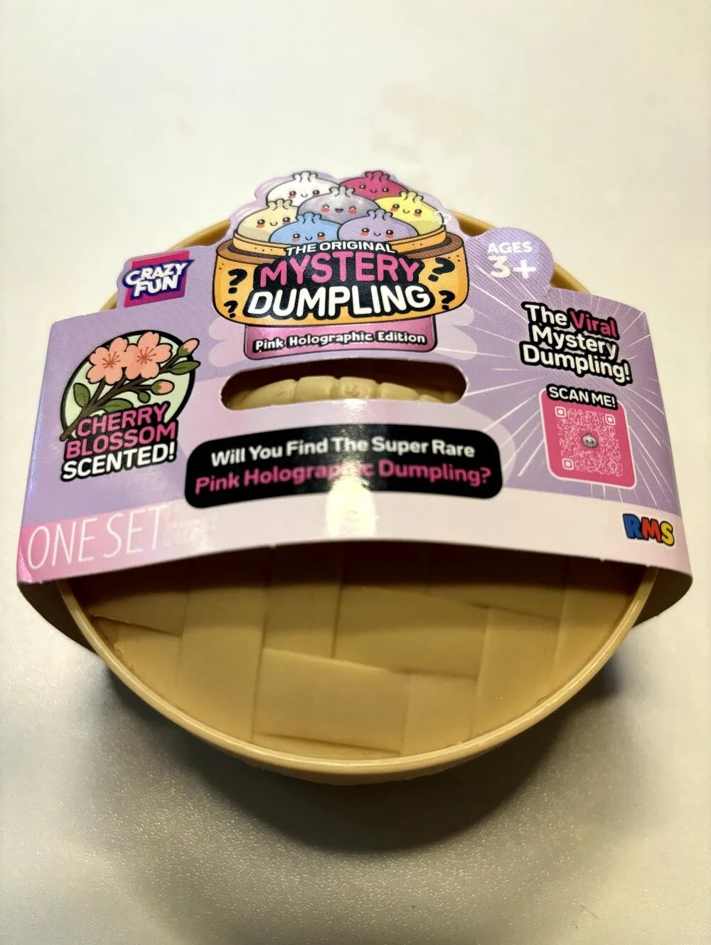 Mystery Squishy Dumpling Bath Toy - Pink Rare Holograhic ! Make An Offer !